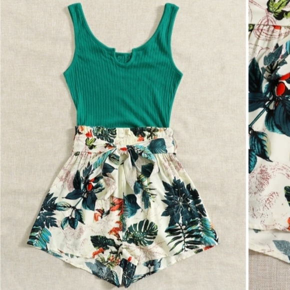 SHEIN Dresses & Skirts - 🌴Tropical Romper | NWOT size small